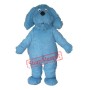 Blue Furry Dog Mascot Costume