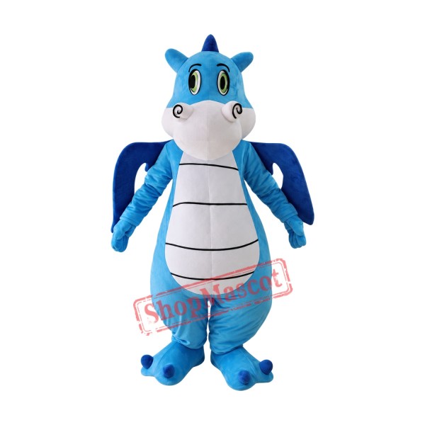 High Quality Blue Dinosaur Mascot Costume