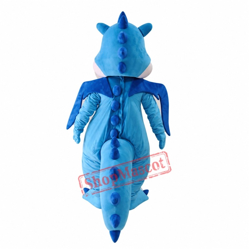 High Quality Blue Dinosaur Mascot Costume High Quality Blue Dinosaur Mascot Costume