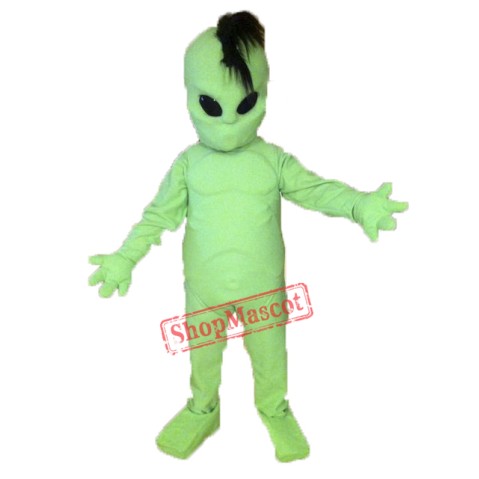 Adult Green Alien Mascot Costume