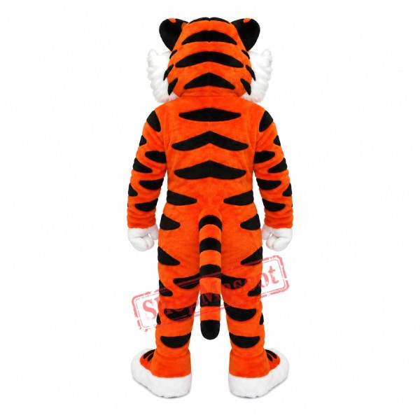 Friendly College Tiger Mascot Costume Friendly College Tiger Mascot Costume