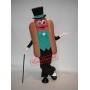 Gentleman Hot Dog Mascot Costume