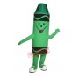 Green Crayon Mascot Costume