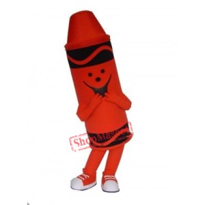 Red Crayola Mascot Costume