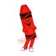 Red Crayola Mascot Costume