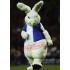 Fierce White Rabbit Mascot Costume