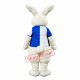 Fierce White Rabbit Mascot Costume Fierce White Rabbit Mascot Costume