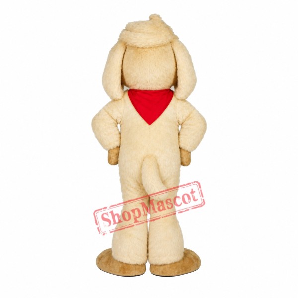Cute Lightweight Yellow Dog Mascot Costume