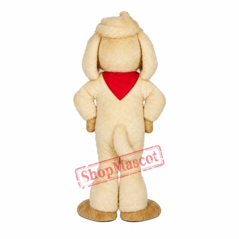 Cute Lightweight Yellow Dog Mascot Costume