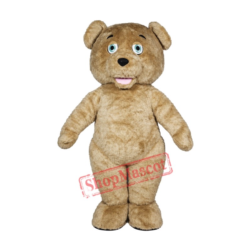The Shaggy Teddy Bear Mascot Costume The Shaggy Teddy Bear Mascot Costume