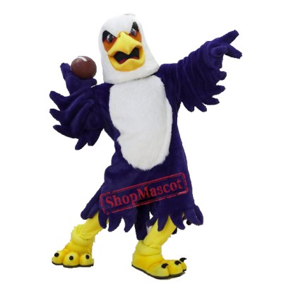 University Purple Eagle Mascot Costume