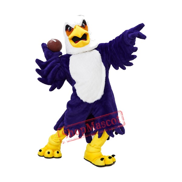 University Purple Eagle Mascot Costume