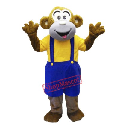 Adult Happy Monkey Mascot Costume