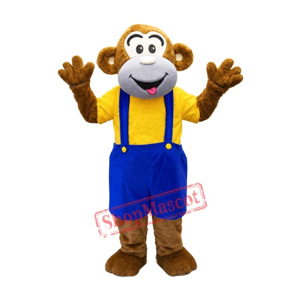 Adult Happy Monkey Mascot Costume