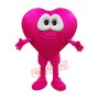 Pink Heart Mascot Costume