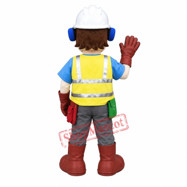 High Quality Builder Mascot Costume High Quality Builder Mascot Costume