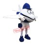 Blue Aircraft Mascot Costume