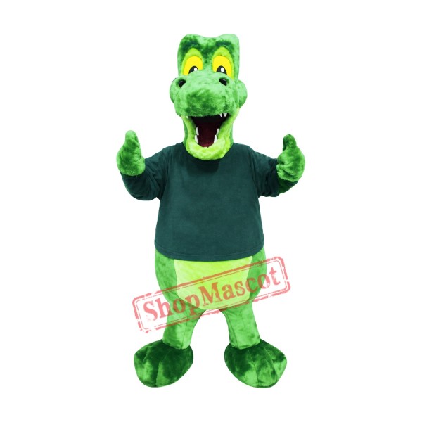 Green Alligator Mascot Costume Green Alligator Mascot Costume