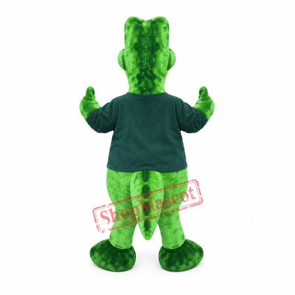 Green Alligator Mascot Costume Green Alligator Mascot Costume