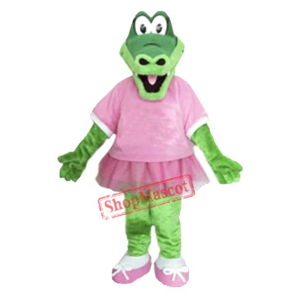 Beautiful Alice Alligator Mascot Costume