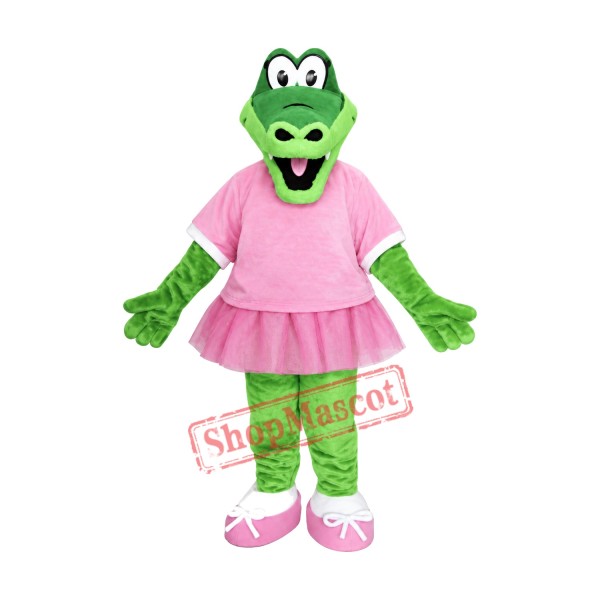 Beautiful Alice Alligator Mascot Costume