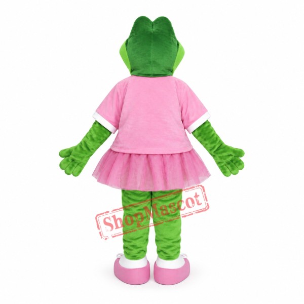 Beautiful Alice Alligator Mascot Costume Beautiful Alice Alligator Mascot Costume