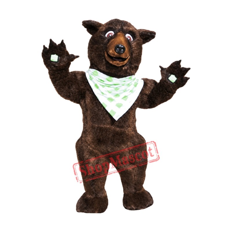 Brown Fluffy Bear Mascot Costume Brown Fluffy Bear Mascot Costume