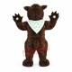 Brown Fluffy Bear Mascot Costume Brown Fluffy Bear Mascot Costume