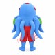 Blue Octopus Mascot Costume Blue Octopus Mascot Costume