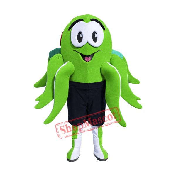 Green Octopus Mascot Costume Green Octopus Mascot Costume