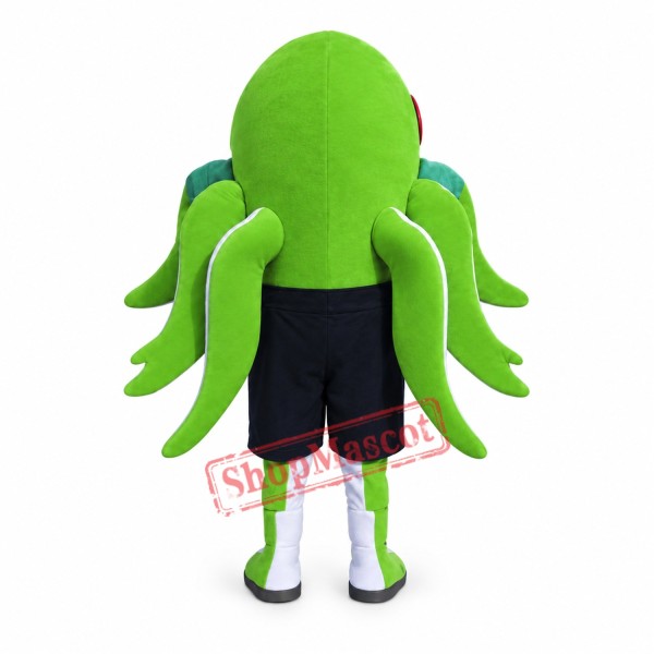 Green Octopus Mascot Costume Green Octopus Mascot Costume