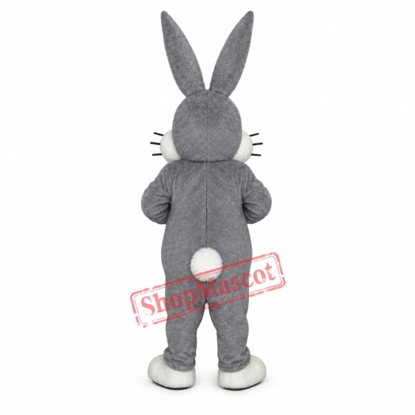 Grey & White Rabbit Mascot Costume