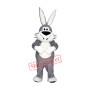 Grey & White Rabbit Mascot Costume