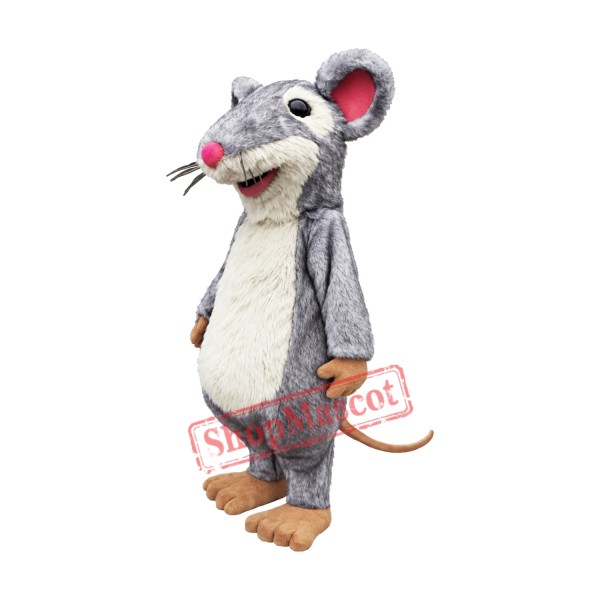 High Quality Fluffy Mouse Mascot Costume