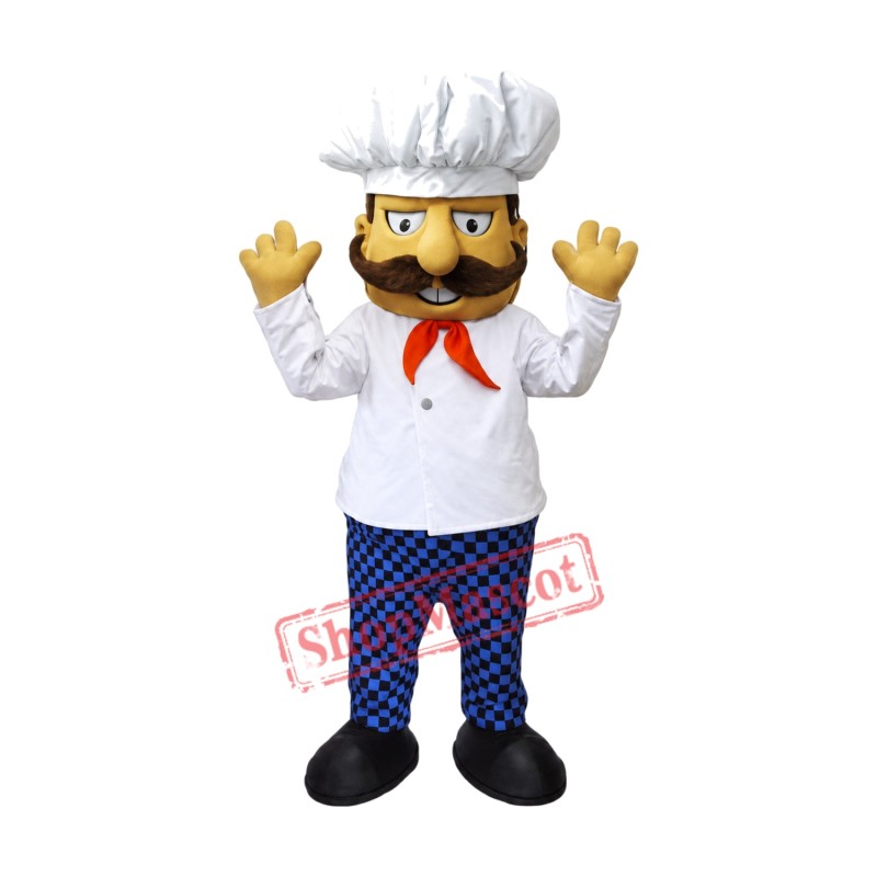 Chef Man Mascot Costume Chef Man Mascot Costume