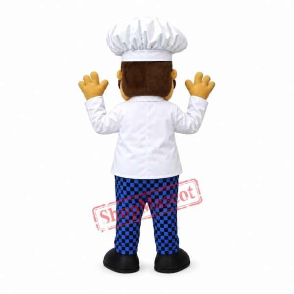 Chef Man Mascot Costume Chef Man Mascot Costume