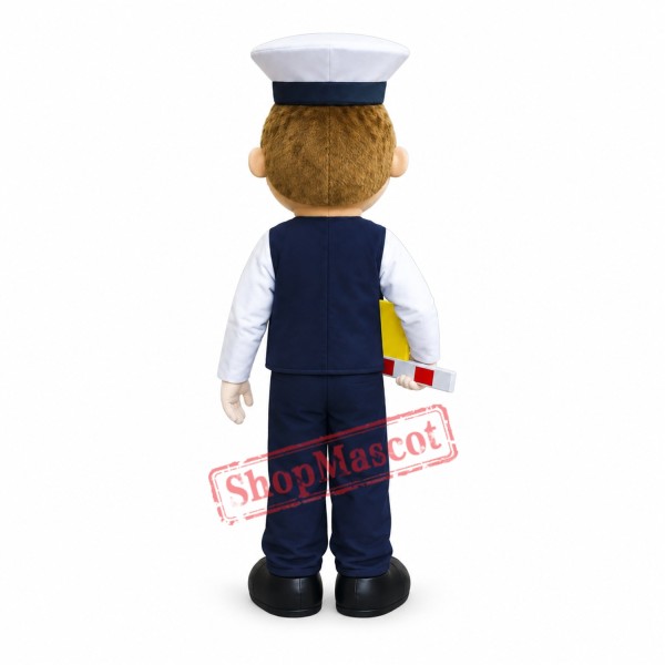 Car Park Attendant Mascot Costume Car Park Attendant Mascot Costume