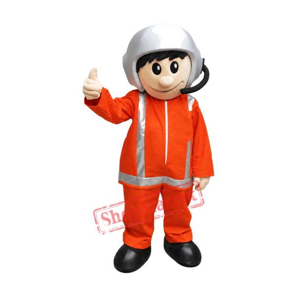 High Quality Pilot Mascot Costume