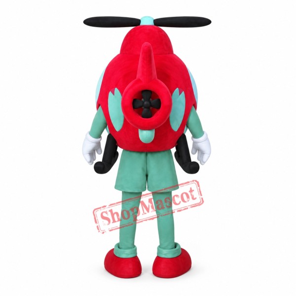 Helicopter Mascot Costume Helicopter Mascot Costume
