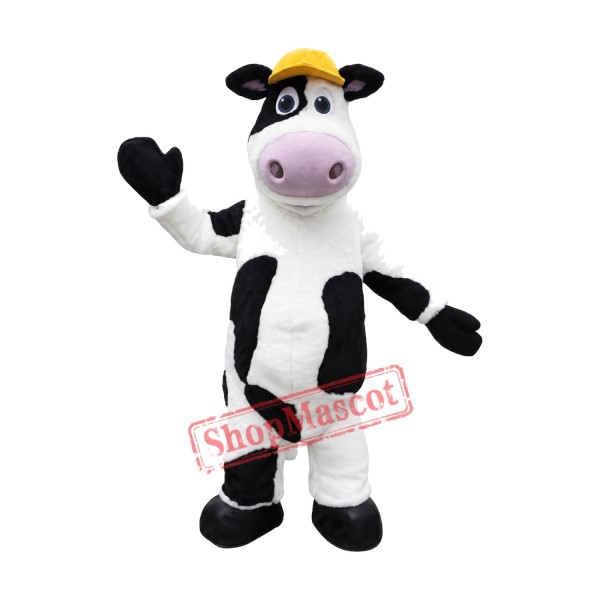 High Quality Furry Cow Mascot Costume