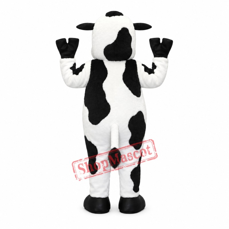 White & Black & Pink Cow Mascot Costume White & Black & Pink Cow Mascot Costume