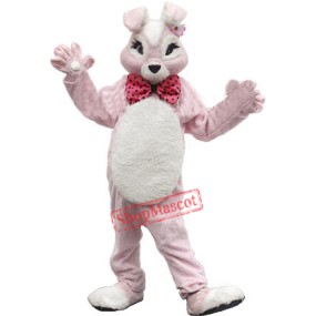 Deluxe Pink Bunny Rabbit Mascot Costume