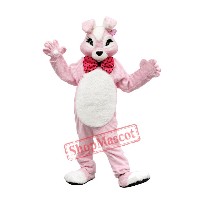 Deluxe Pink Bunny Rabbit Mascot Costume Deluxe Pink Bunny Rabbit Mascot Costume