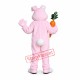 Deluxe Pink Bunny Rabbit Mascot Costume Free Shipping Deluxe Pink Bunny Rabbit Mascot Costume Free Shipping