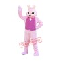 Deluxe Pink Rabbit Mascot Costume