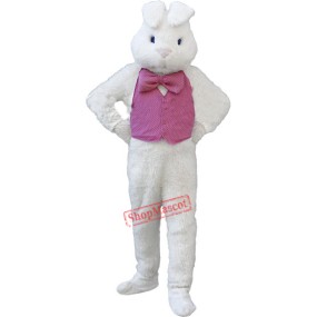Deluxe White Bunny Rabbit Mascot Costume