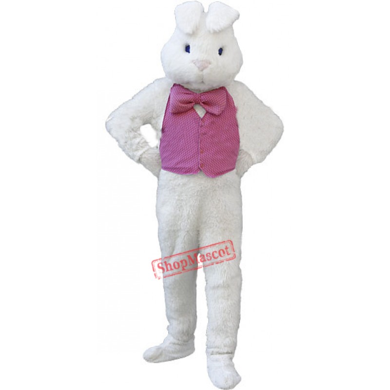 Deluxe White Bunny Rabbit Mascot Costume