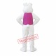 Deluxe White Bunny Rabbit Mascot Costume Deluxe White Bunny Rabbit Mascot Costume