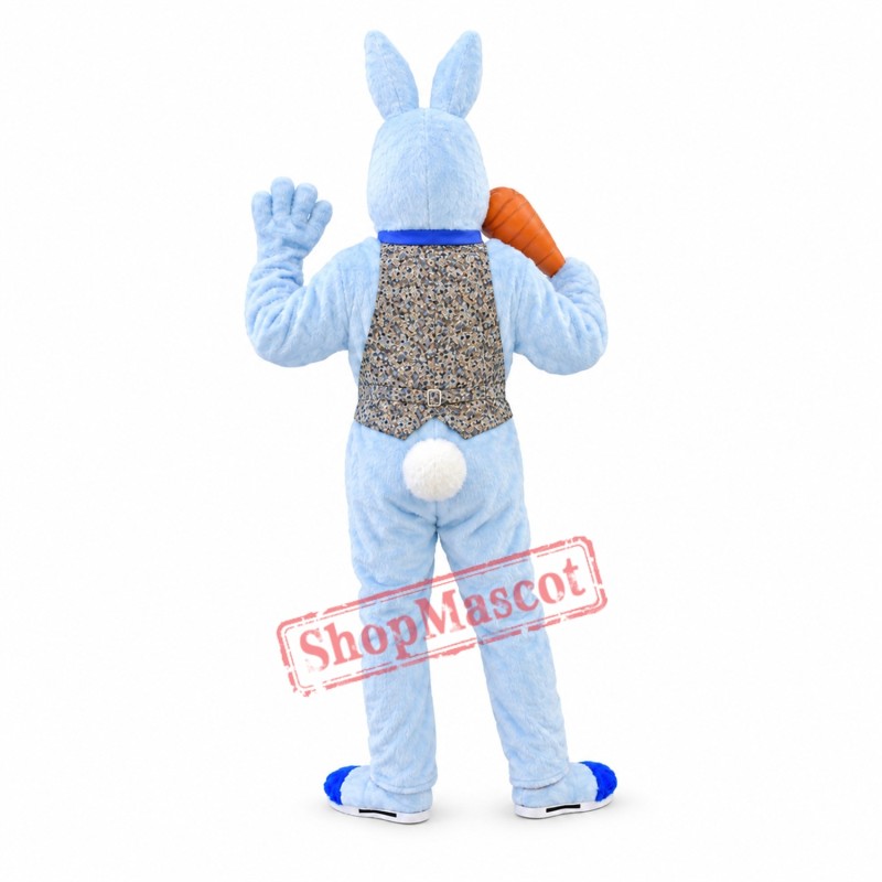 Deluxe Blue Bunny Rabbit Mascot Costume Deluxe Blue Bunny Rabbit Mascot Costume