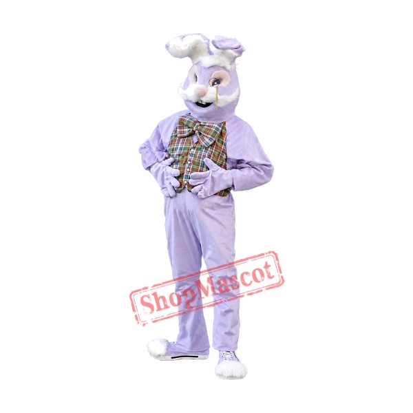 Purple Bunny Rabbit Mascot Costume